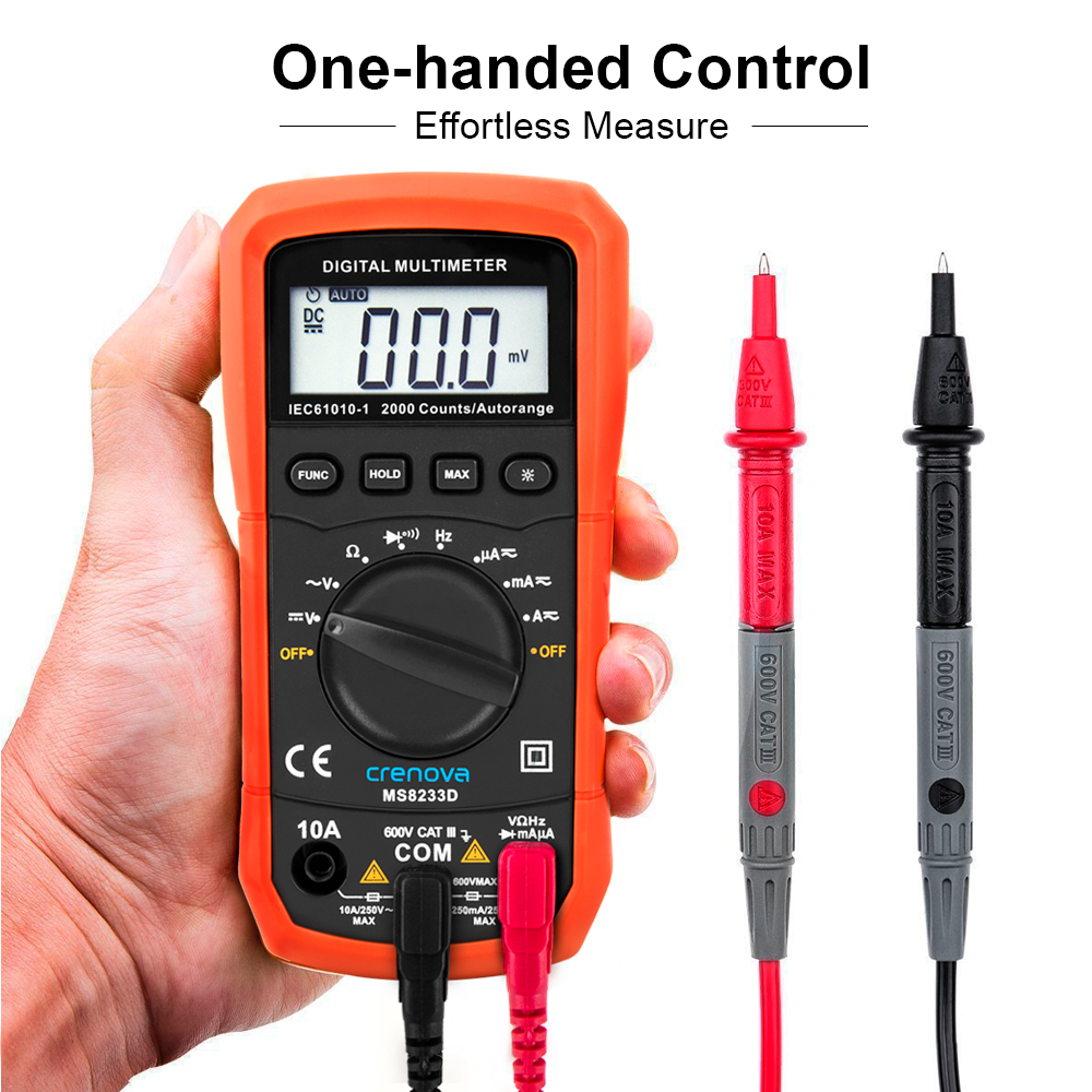 Crenova MS8233D Automatisch Digital Multimeter Tragbare Prüfvorrichtung